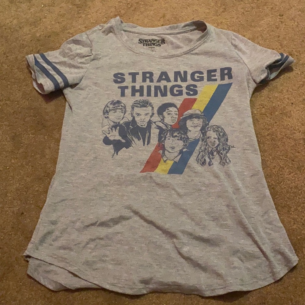 Grey Stranger Things Shirt (Women XS)
